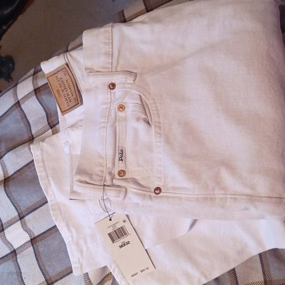 Polo Ralph Lauren Varick Slim straight white jeans